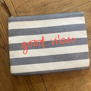 Stella & Dot “good vibes” clutch